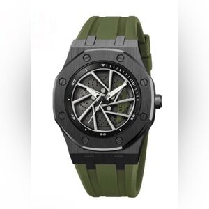 Invicta RACING  Speedway RIM DISC BRAKE - Green Black Quartz - Mens Watch 69488